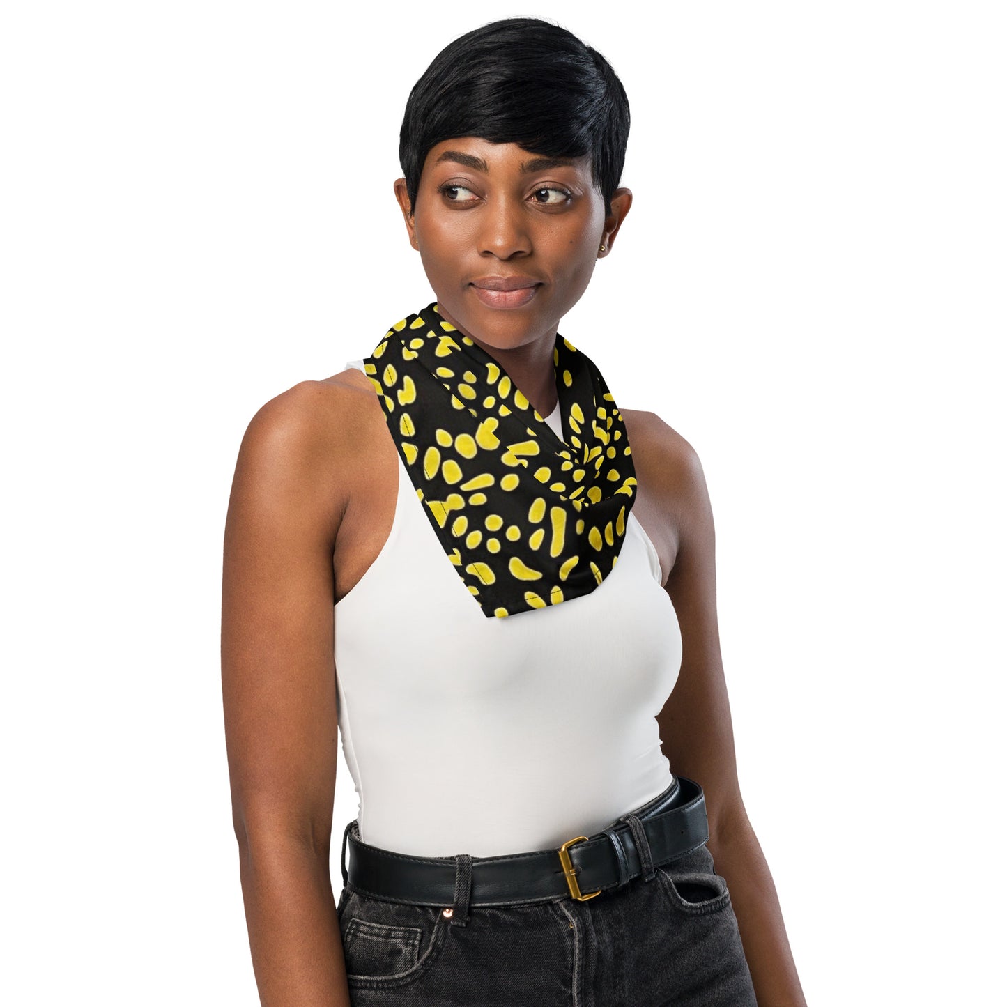 Yellow Dots Bandana