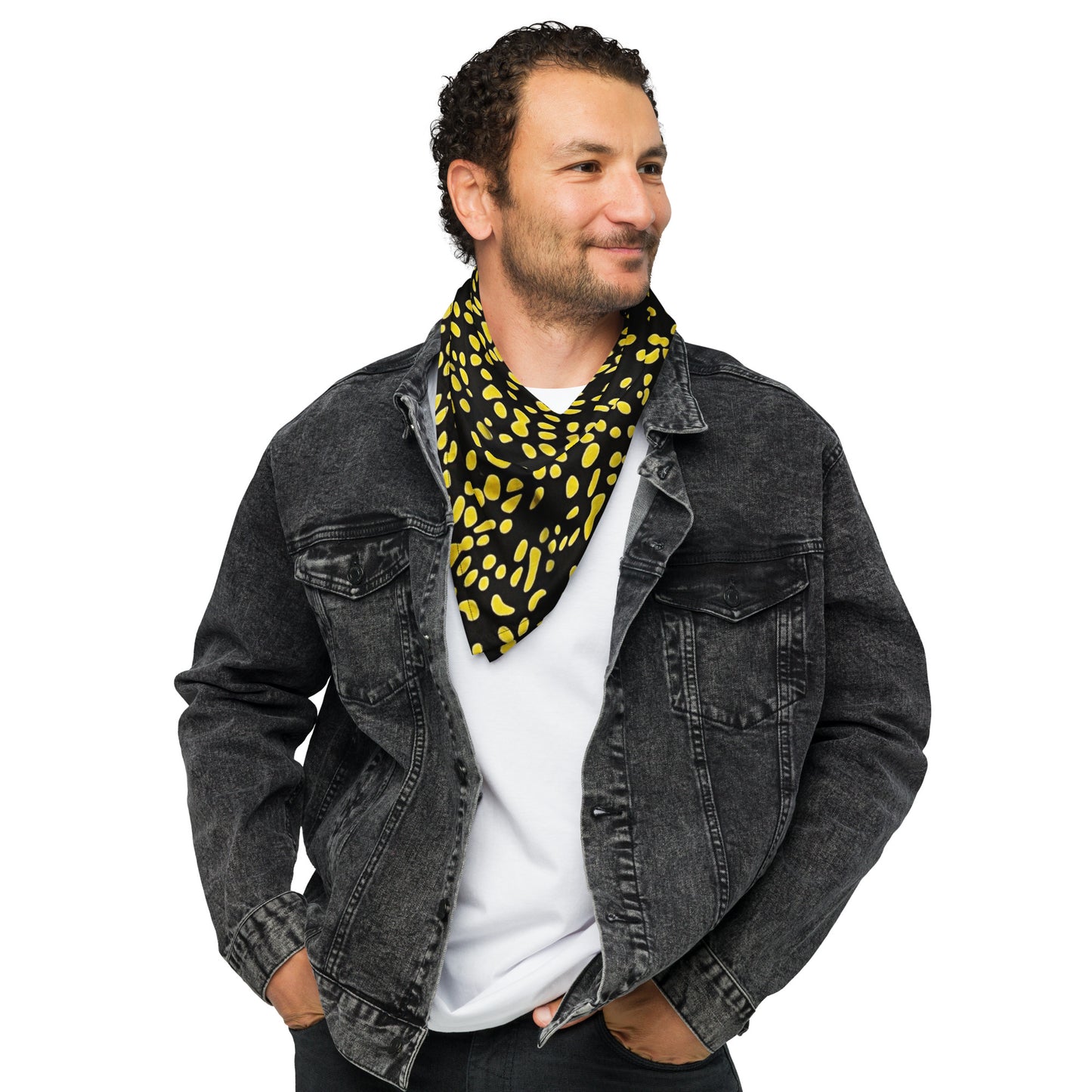 Yellow Dots Bandana