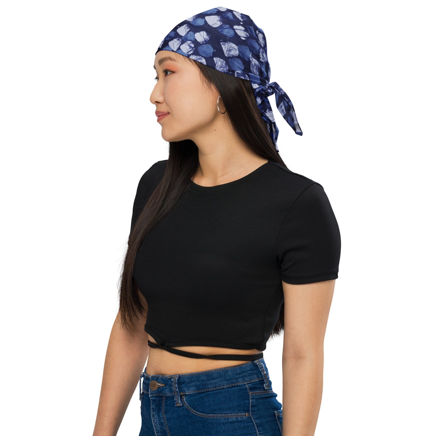 Blue Dotted Bandana