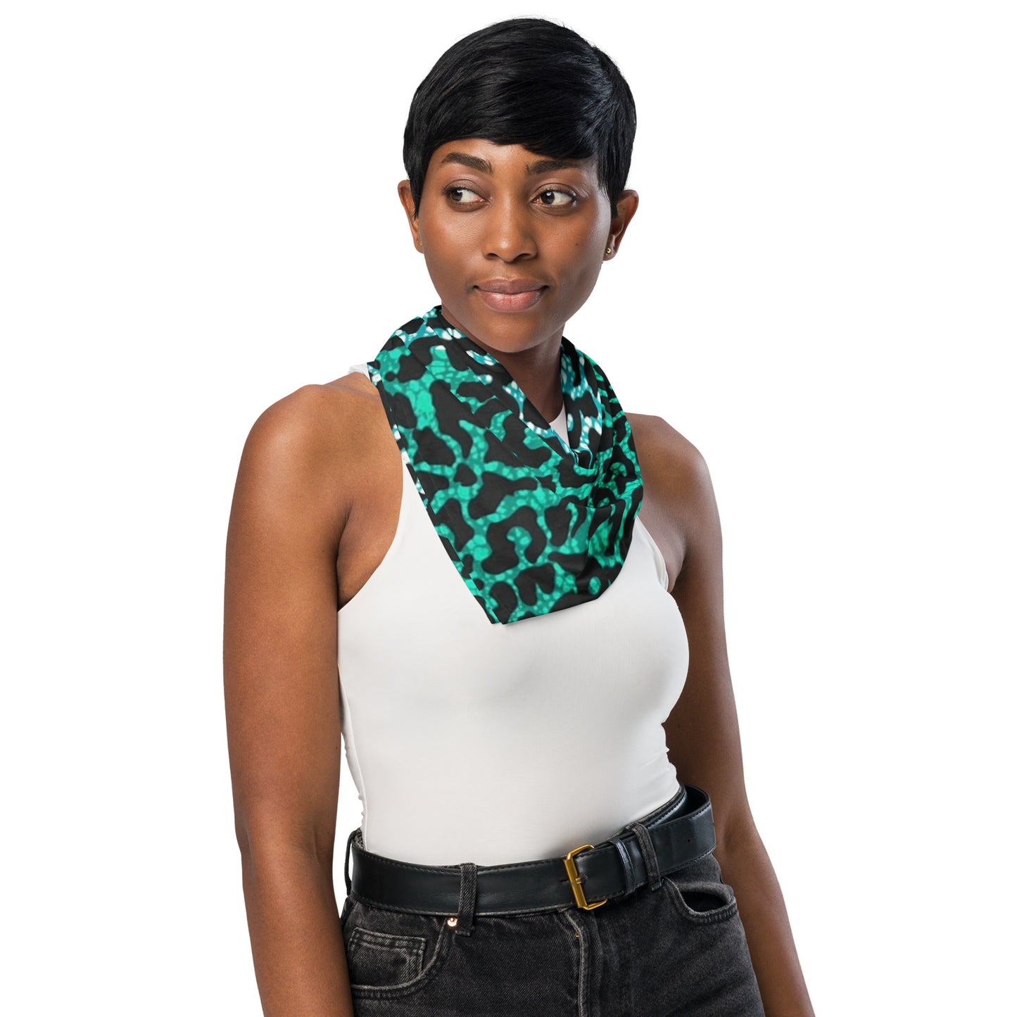 Green Leopard Bandana