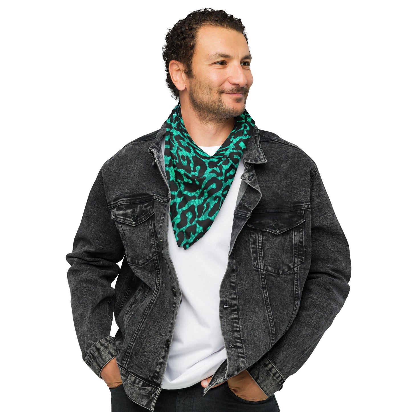 Green Leopard Bandana