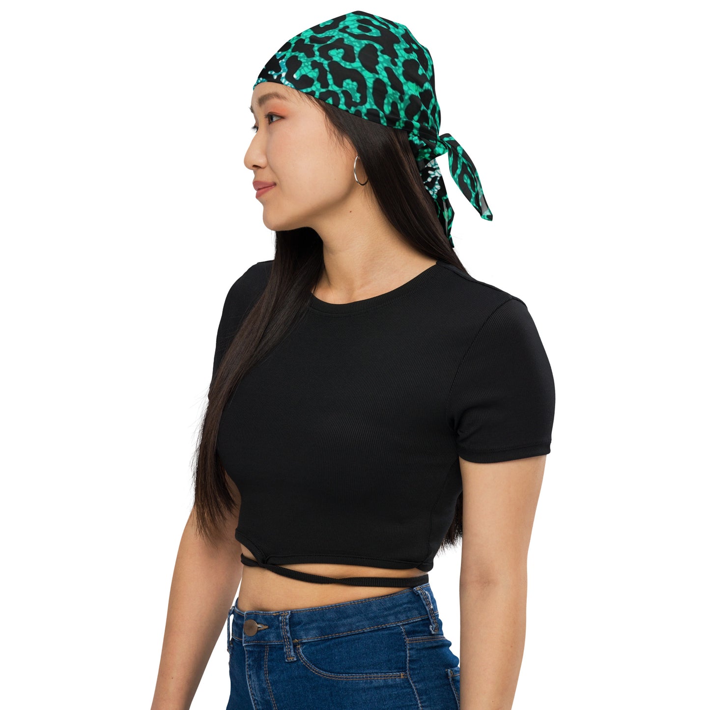 Green Leopard Bandana