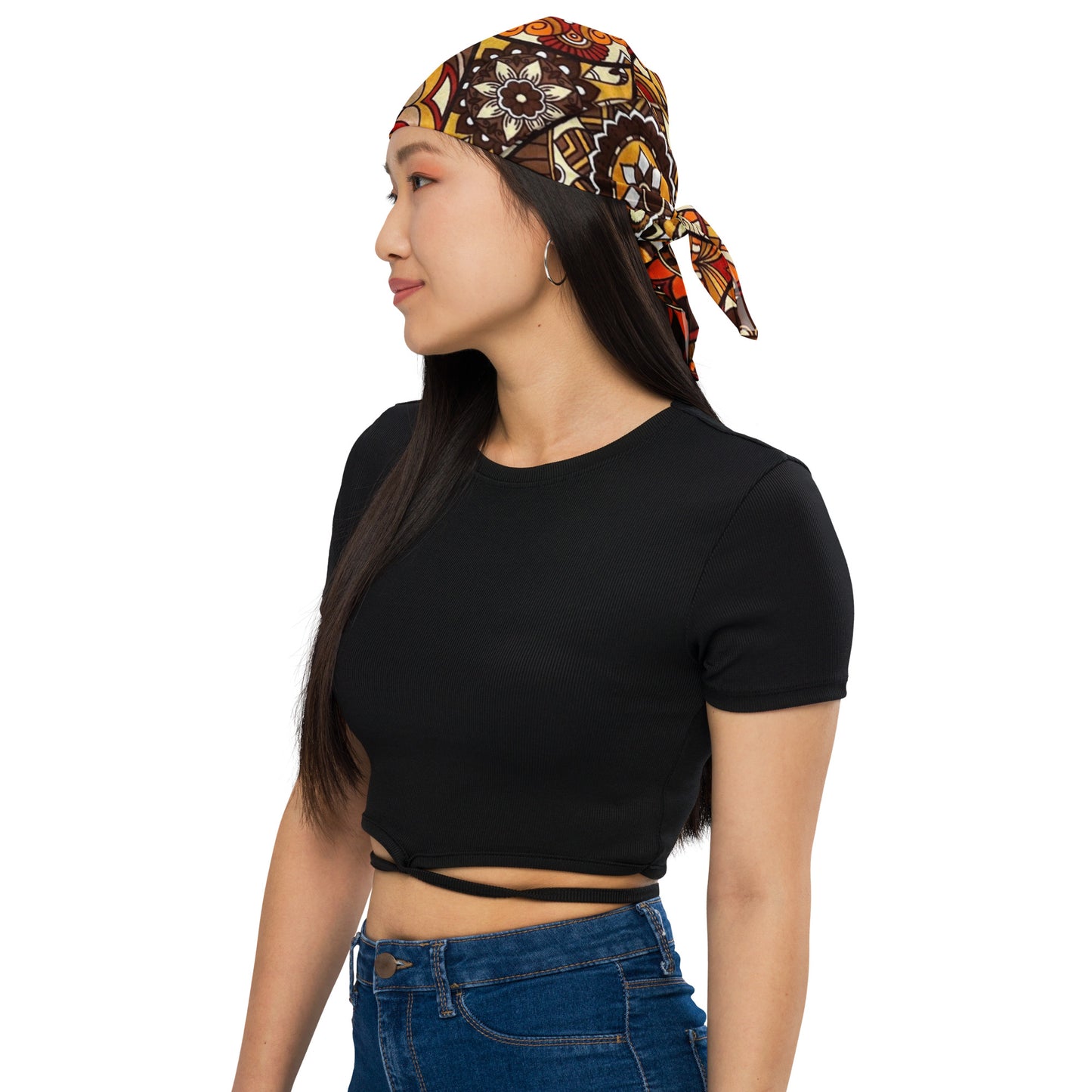 Multicolour Brown Bandana