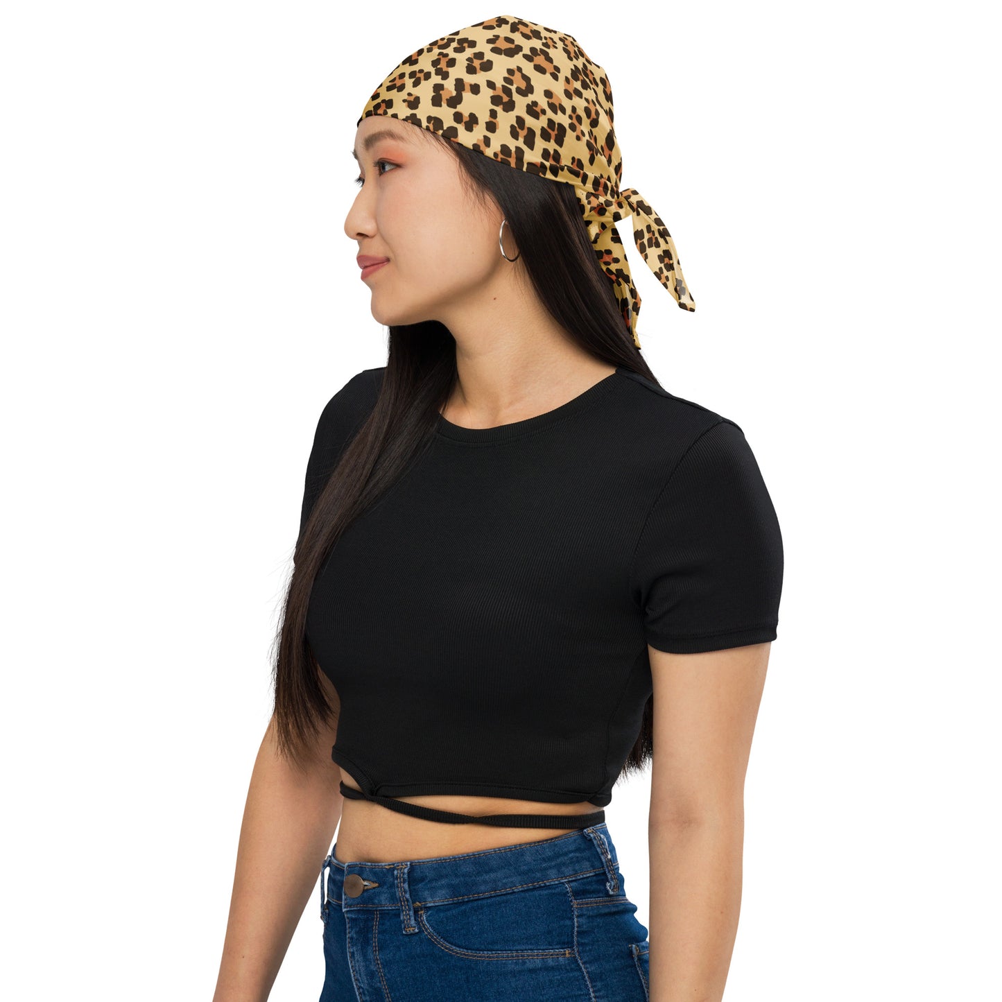 Brown Leopard Bandana