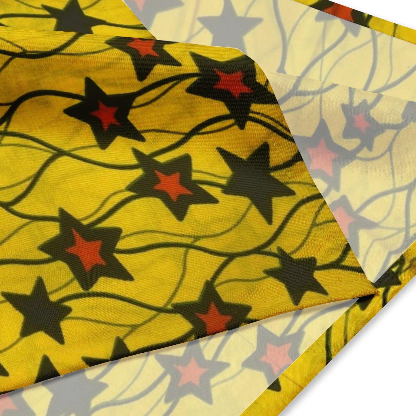 Yellow Orange Star Ankara Bandana