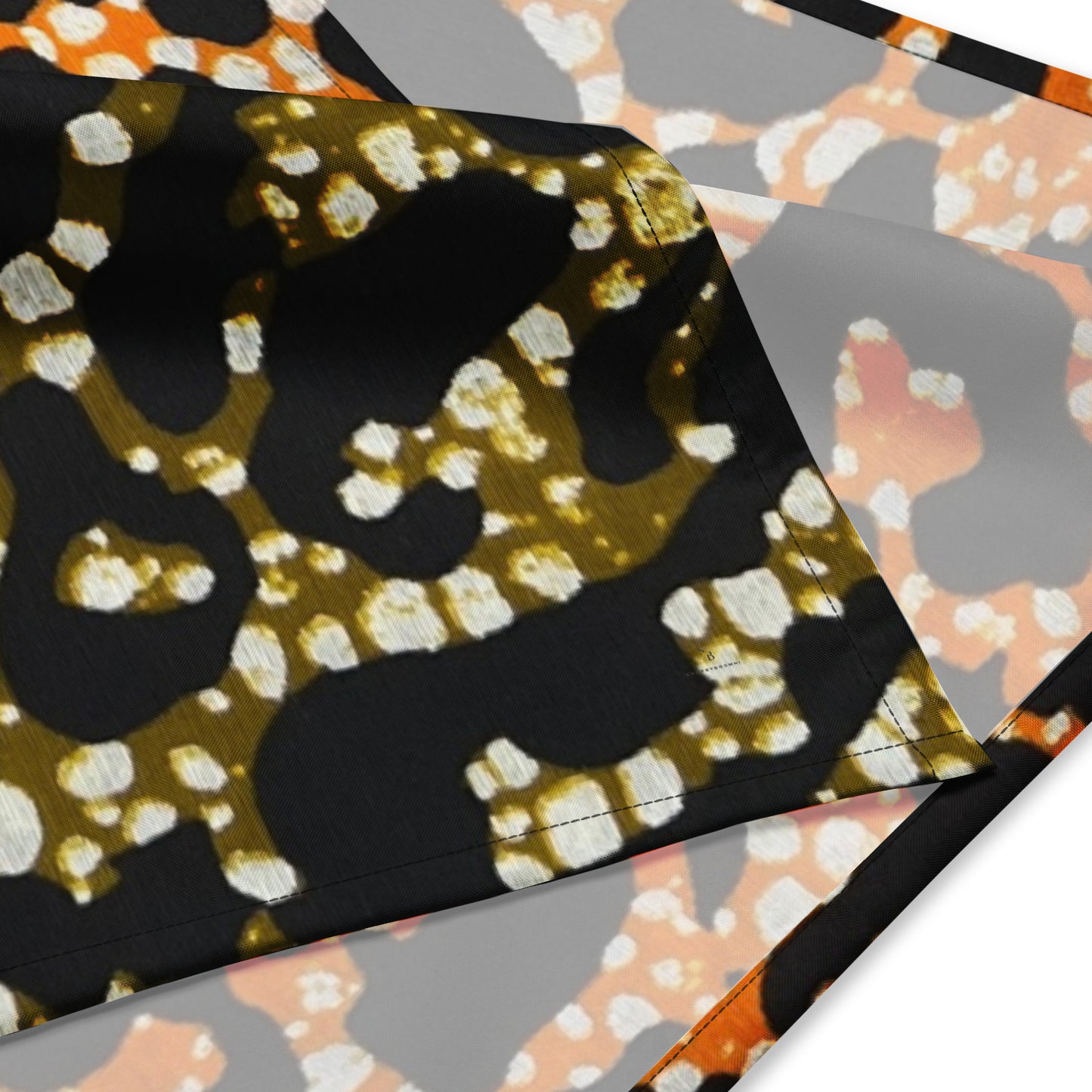 Green Orange Leopard Bandana