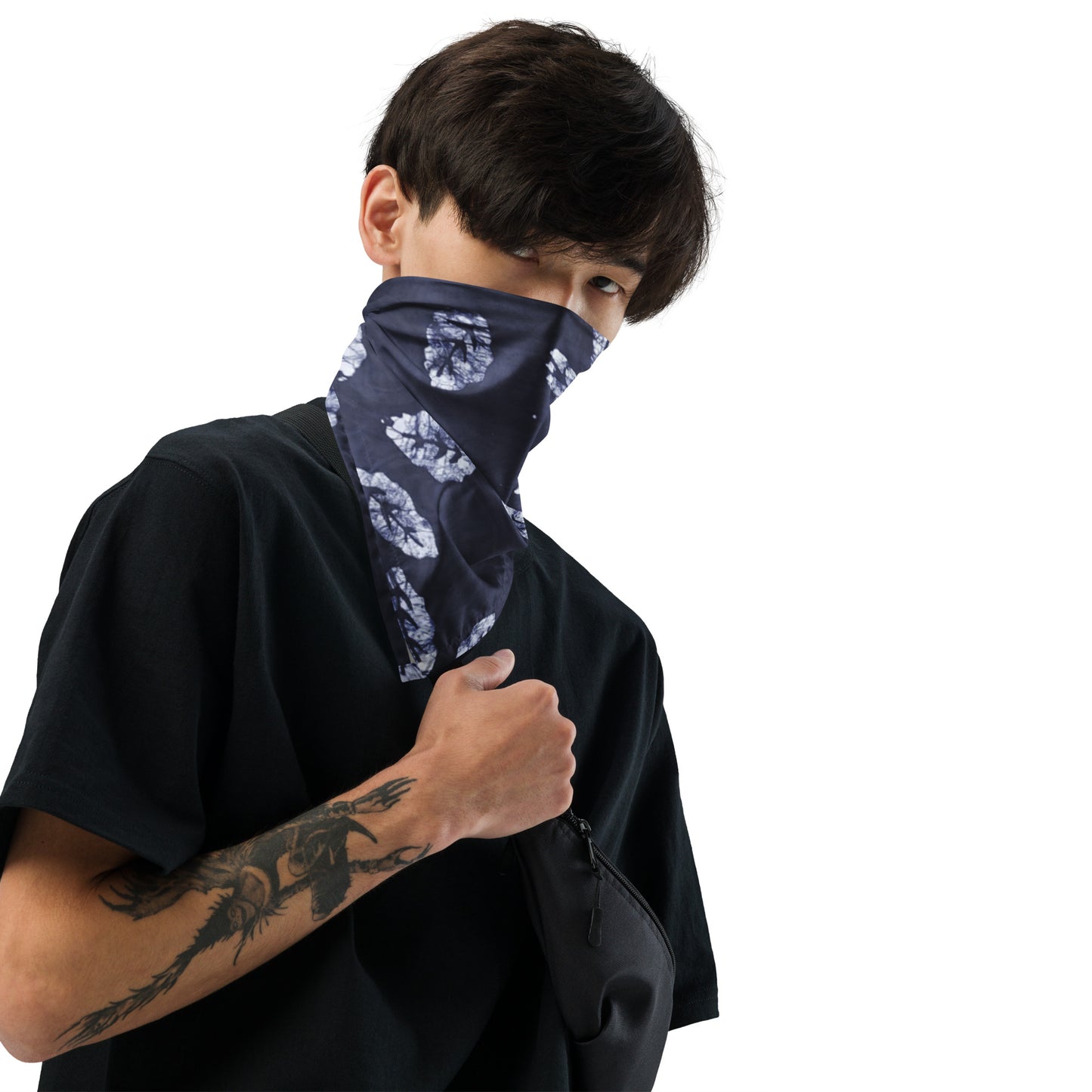 Indigo Leaf Adire Bandana