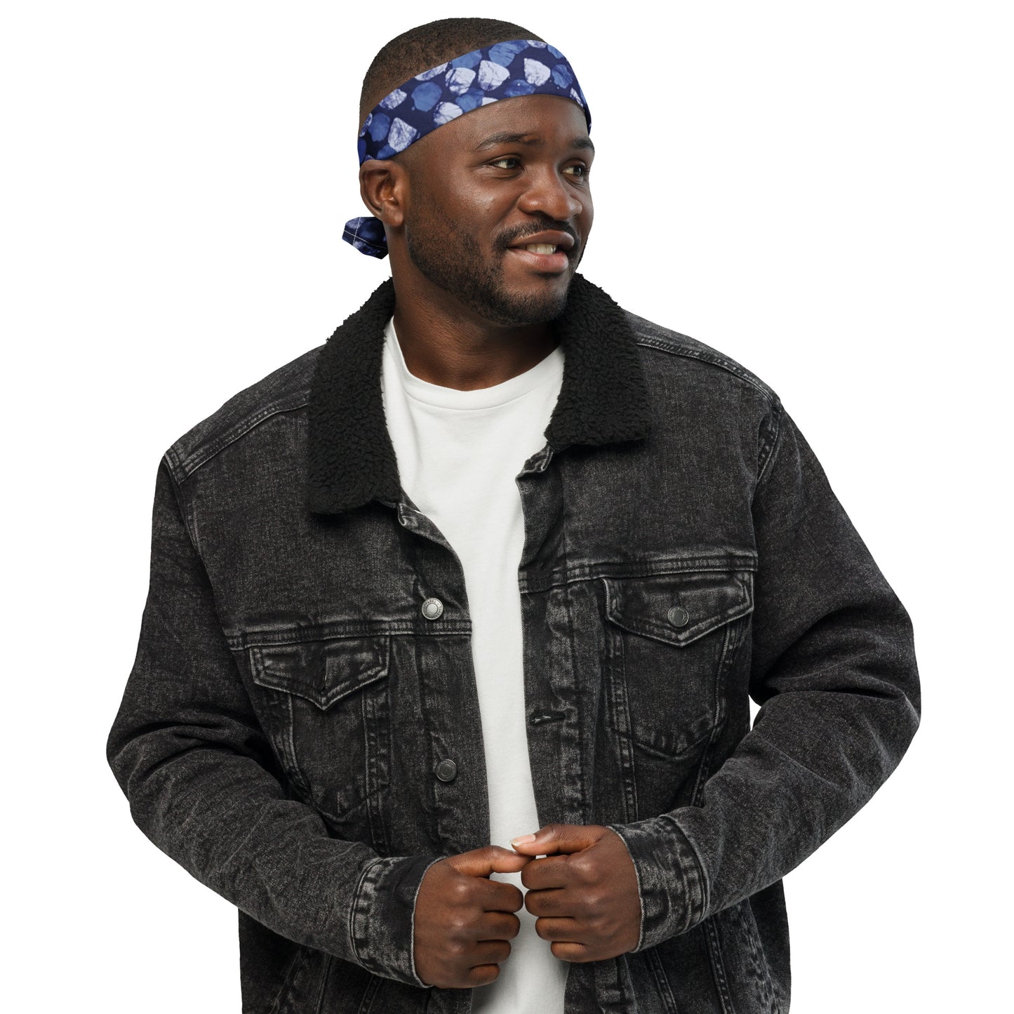 Blue Dotted Bandana