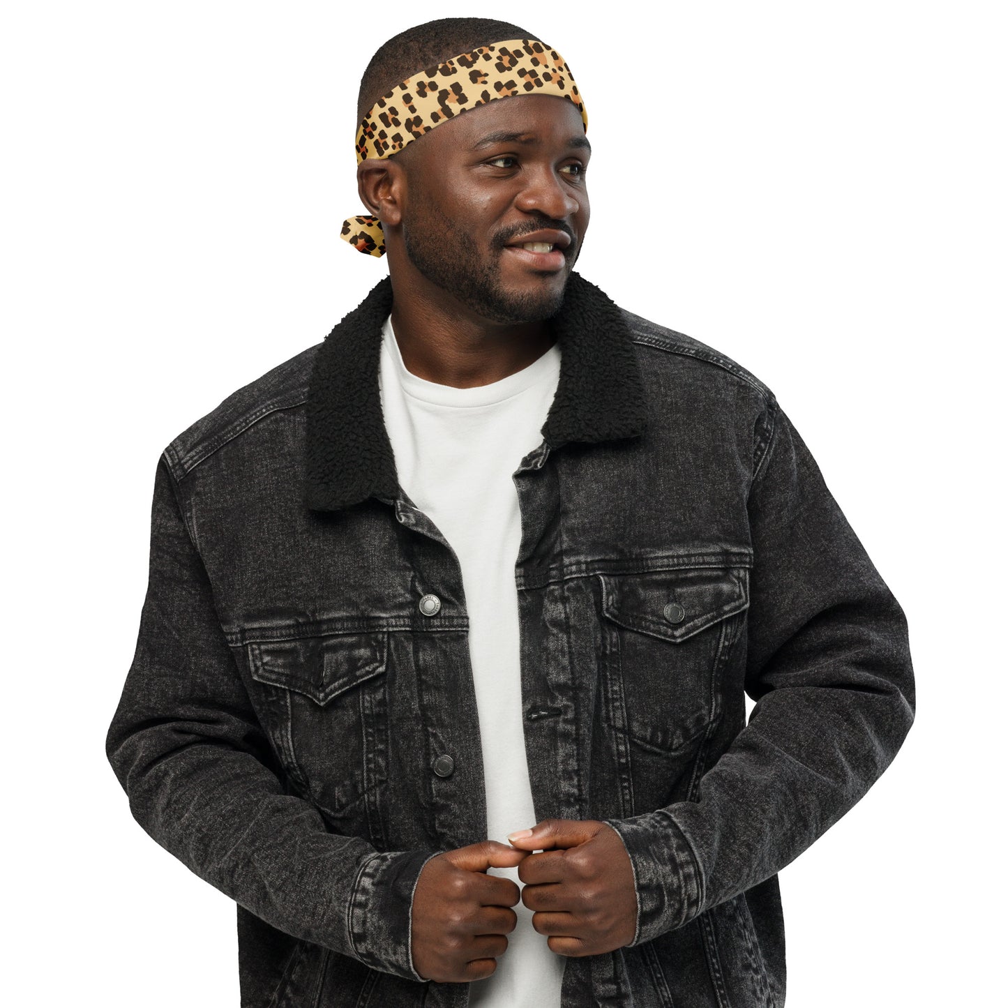 Brown Leopard Bandana