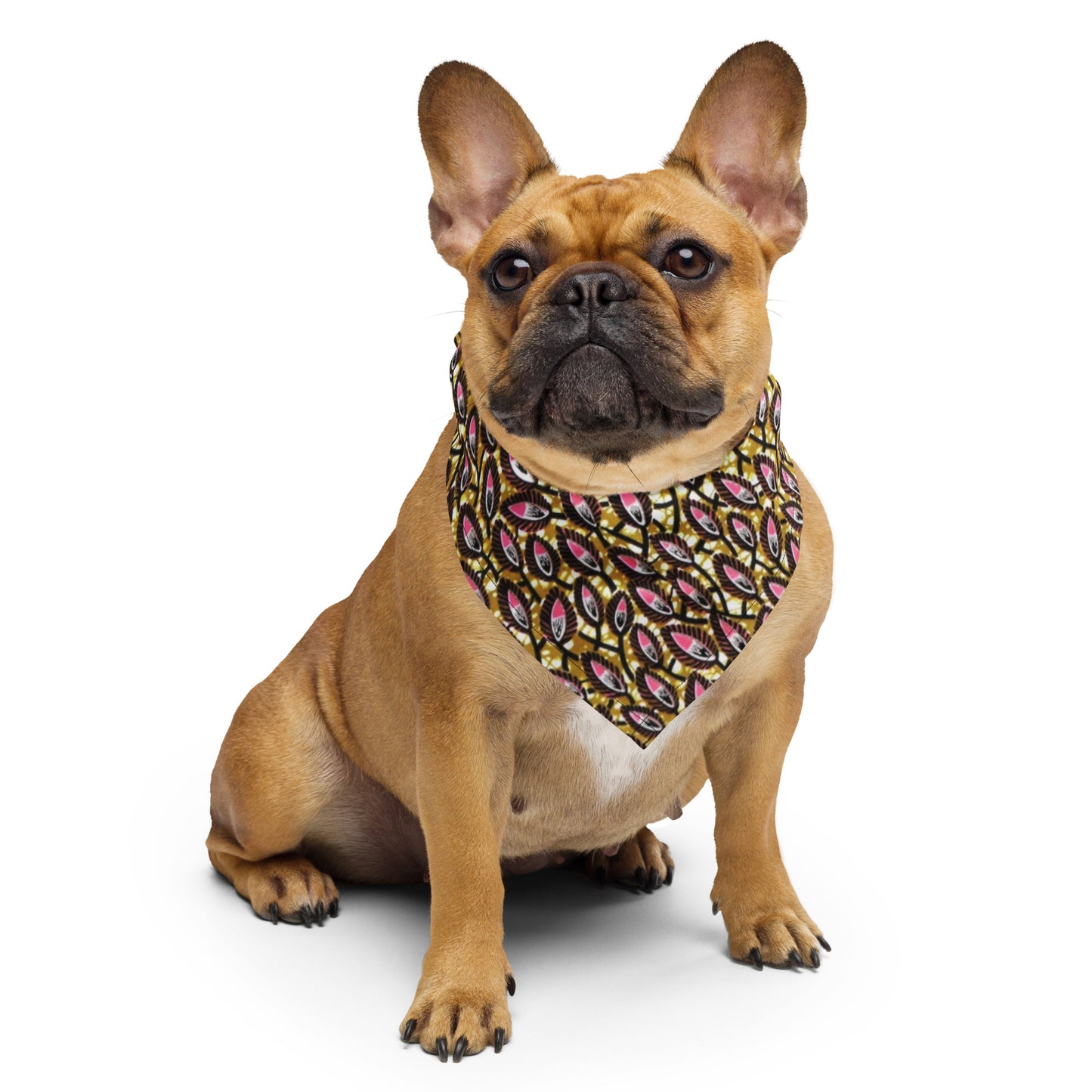 Pink Brown Ankara Bandana