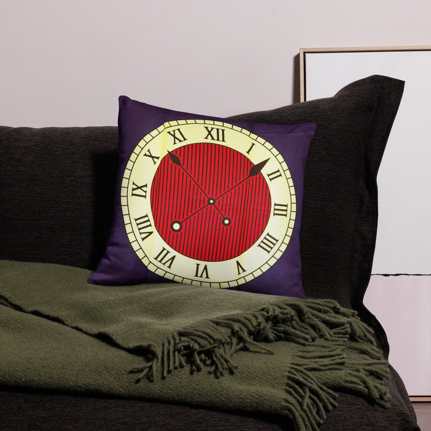 Clock Ankara Pillow