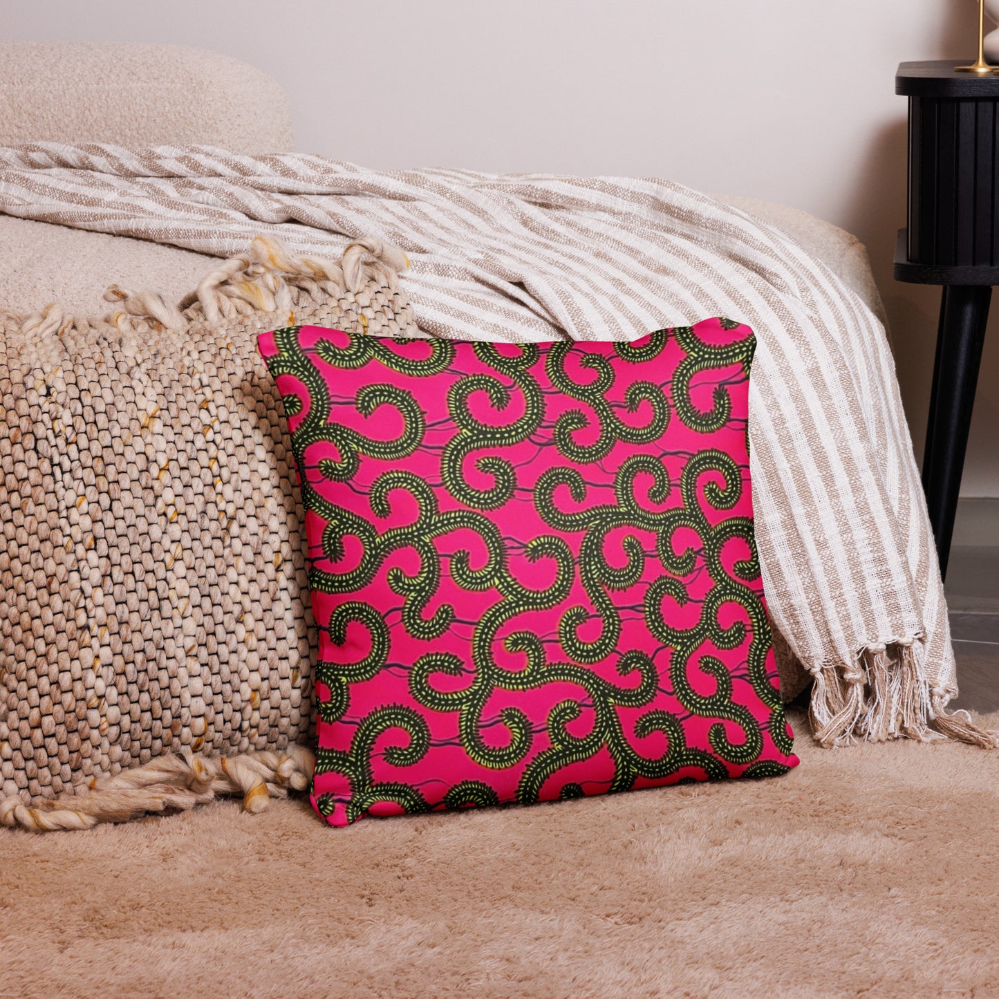 Pink Ankara Pillow