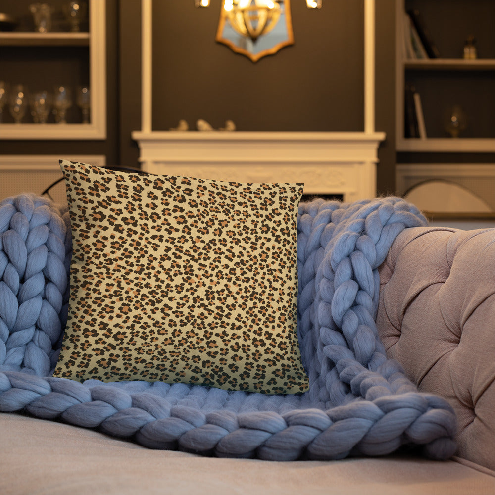 Brown Leopard Pillow