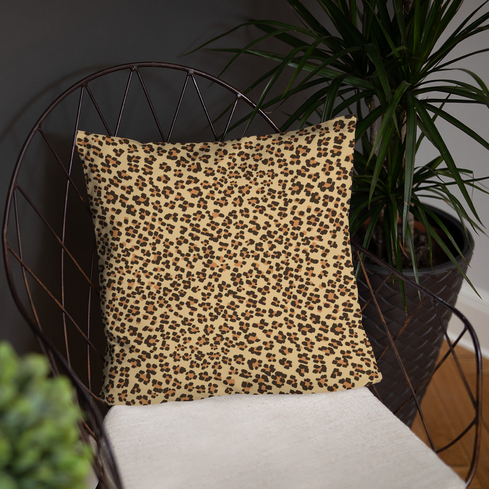 Brown Leopard Pillow