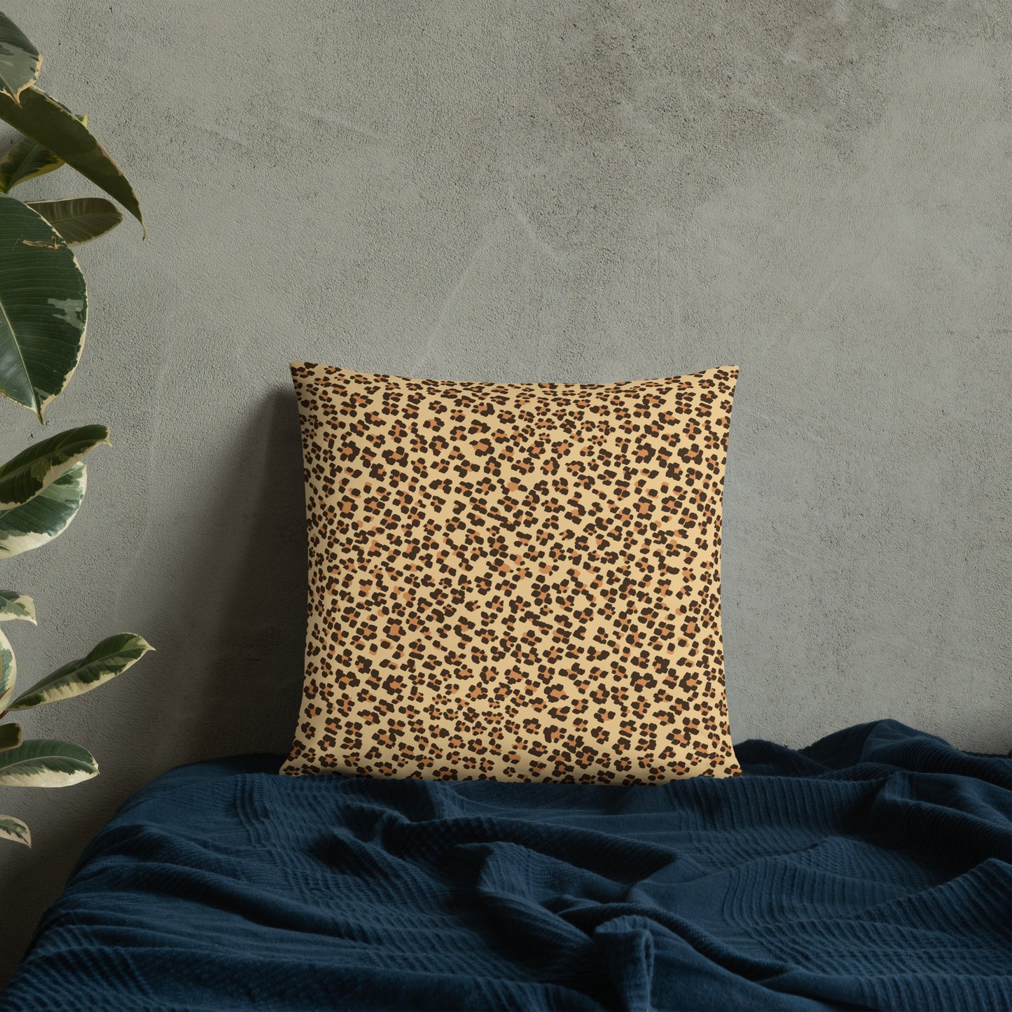 Brown Leopard Pillow