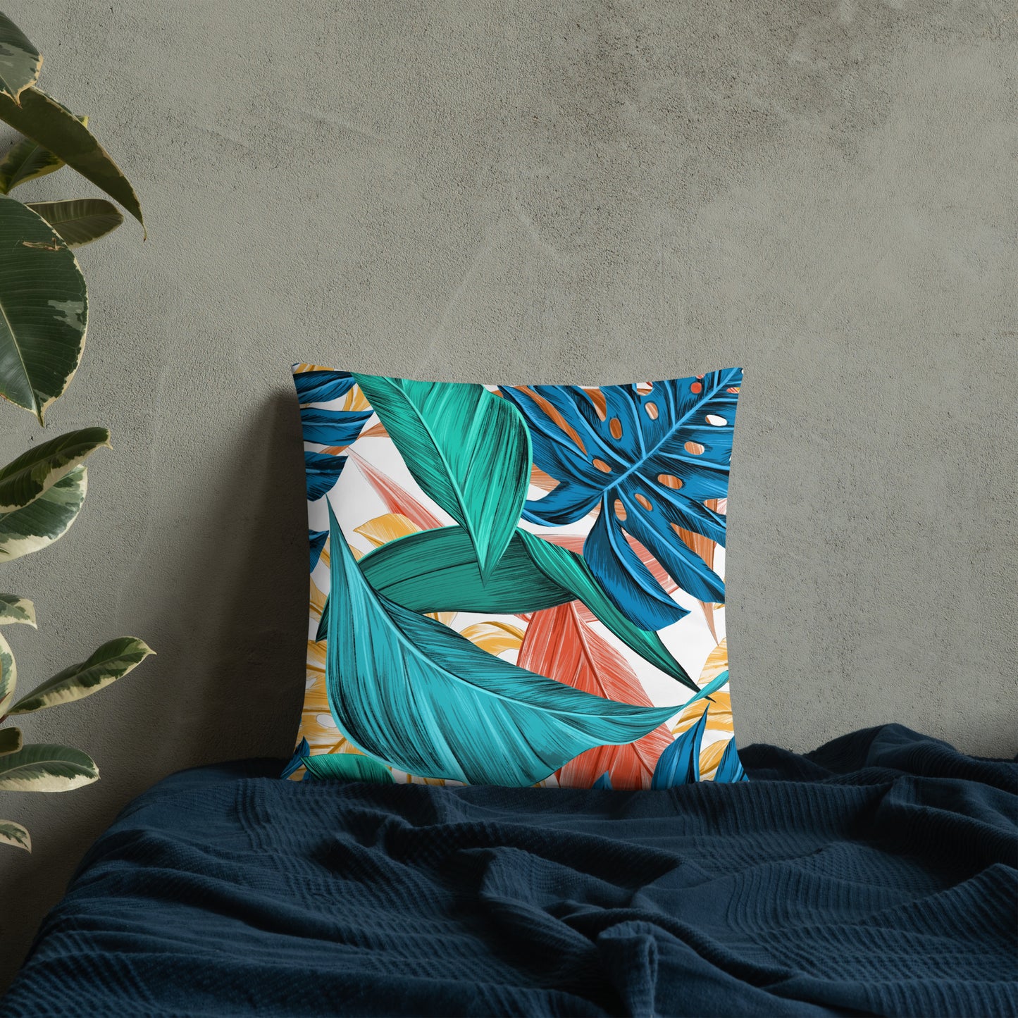 Tropical Leaves Pillow