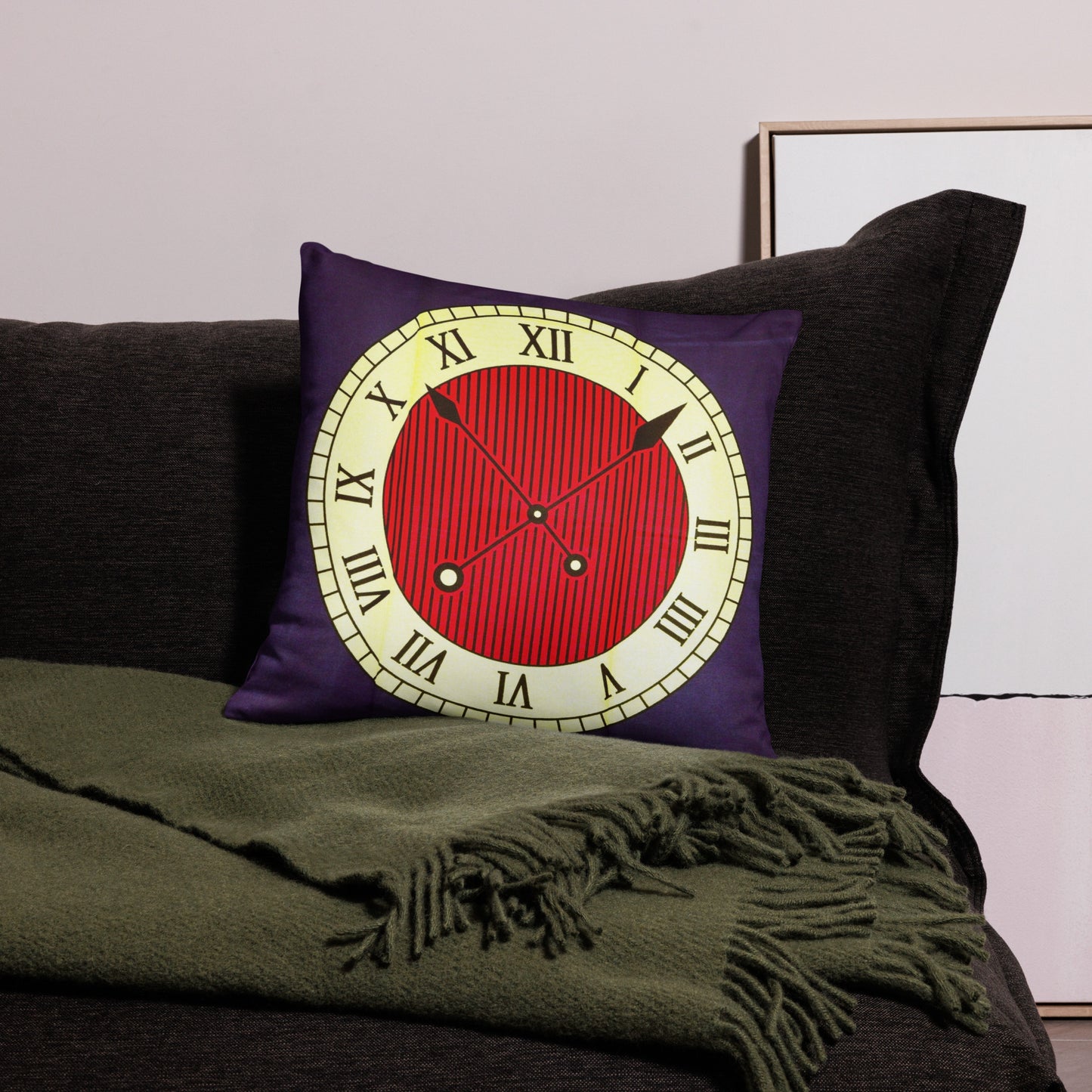 Clock Ankara Pillow