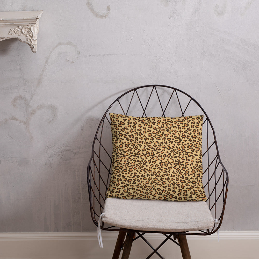 Brown Leopard Pillow