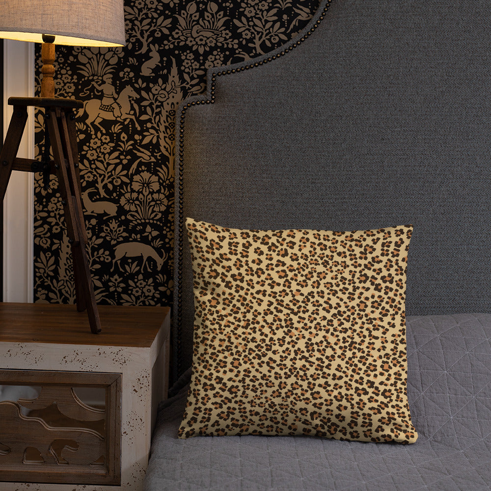 Brown Leopard Pillow