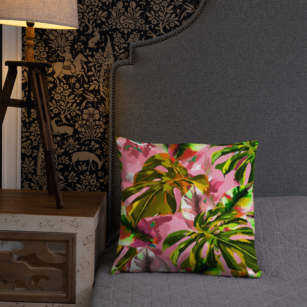 Pink Tropical Pillow