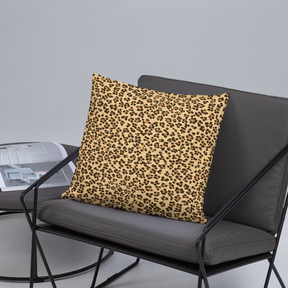 Brown Leopard Pillow