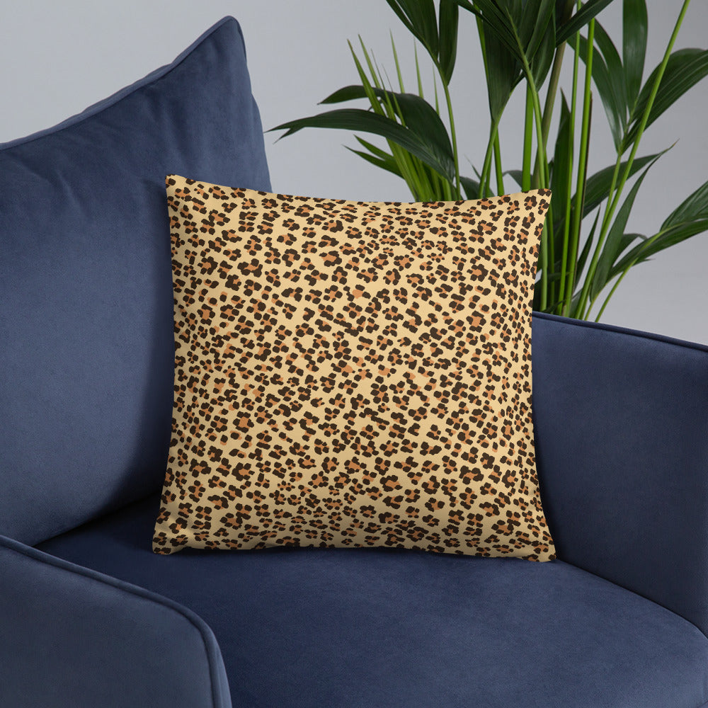 Brown Leopard Pillow