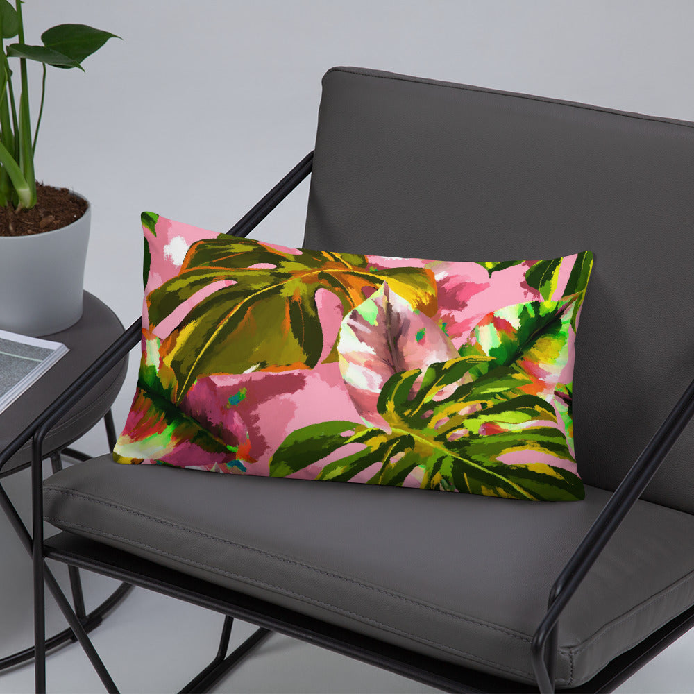 Pink Tropical Pillow