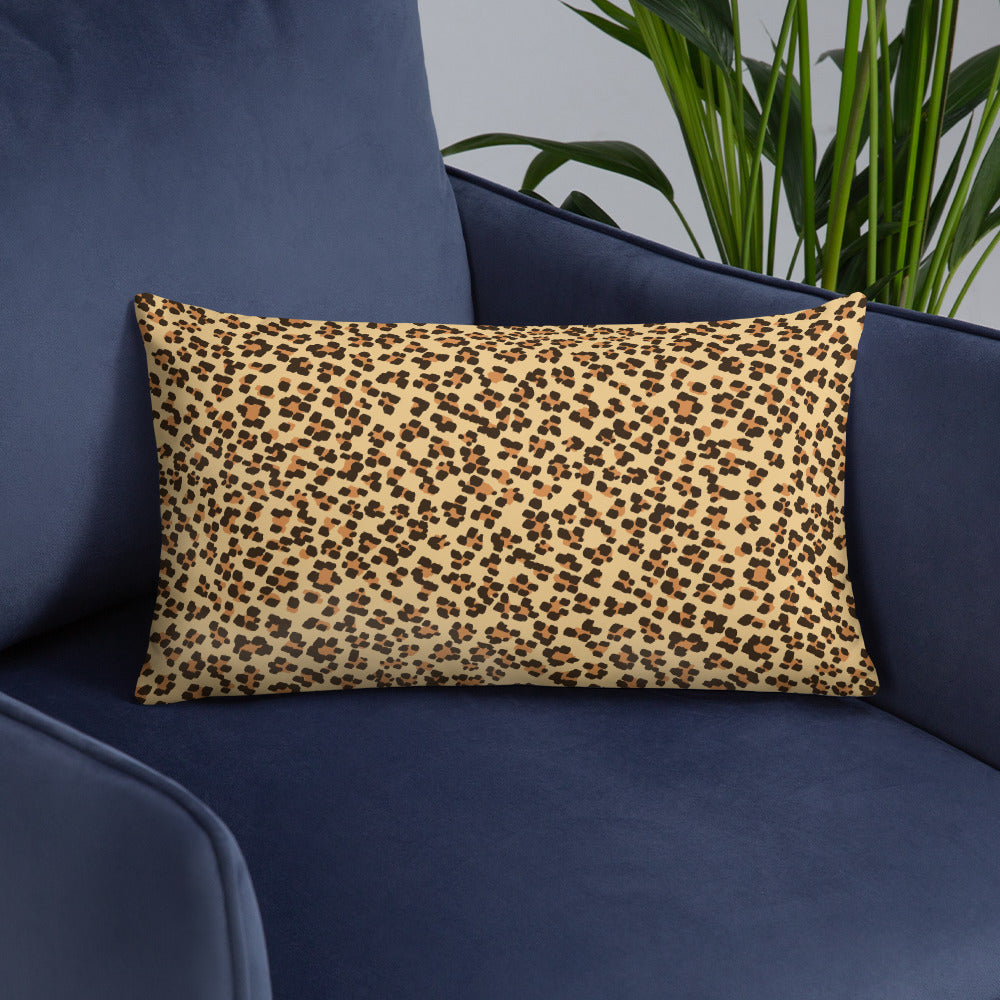 Brown Leopard Pillow