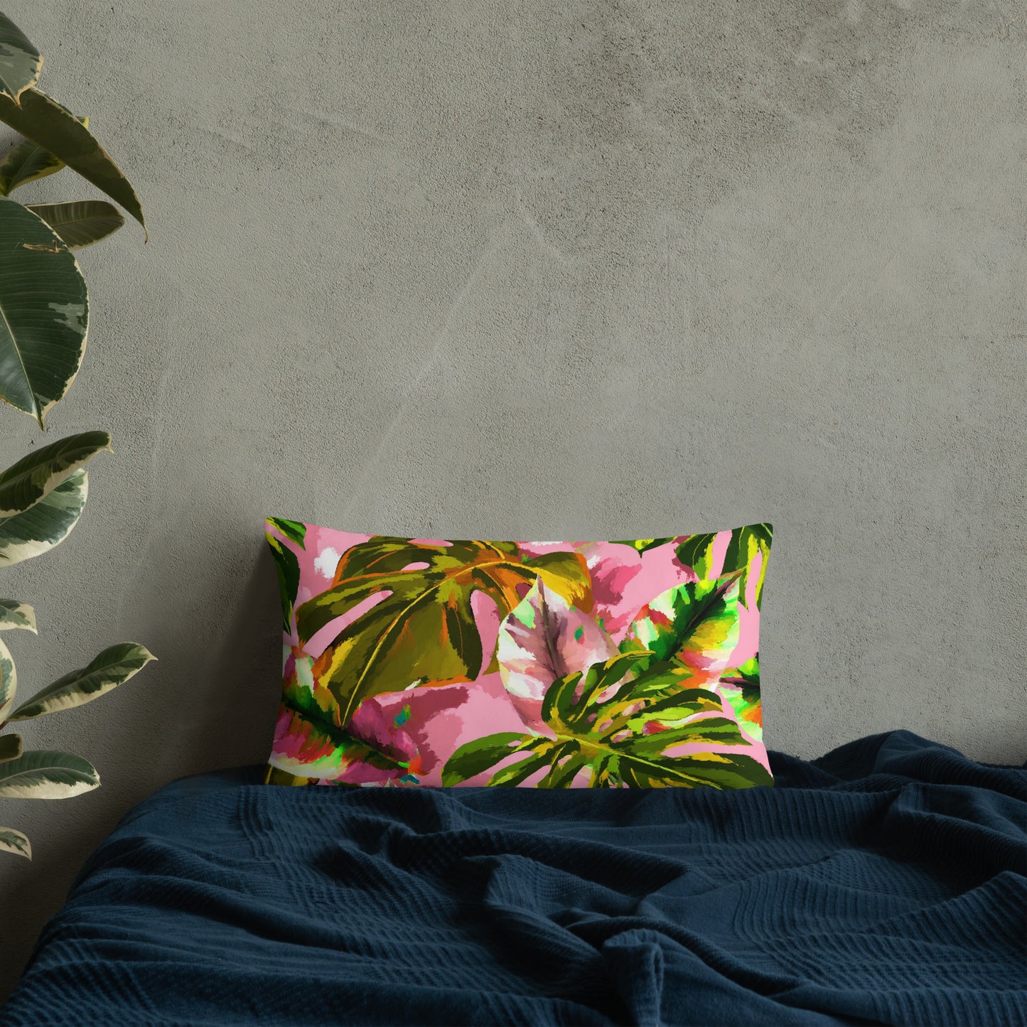 Pink Tropical Pillow