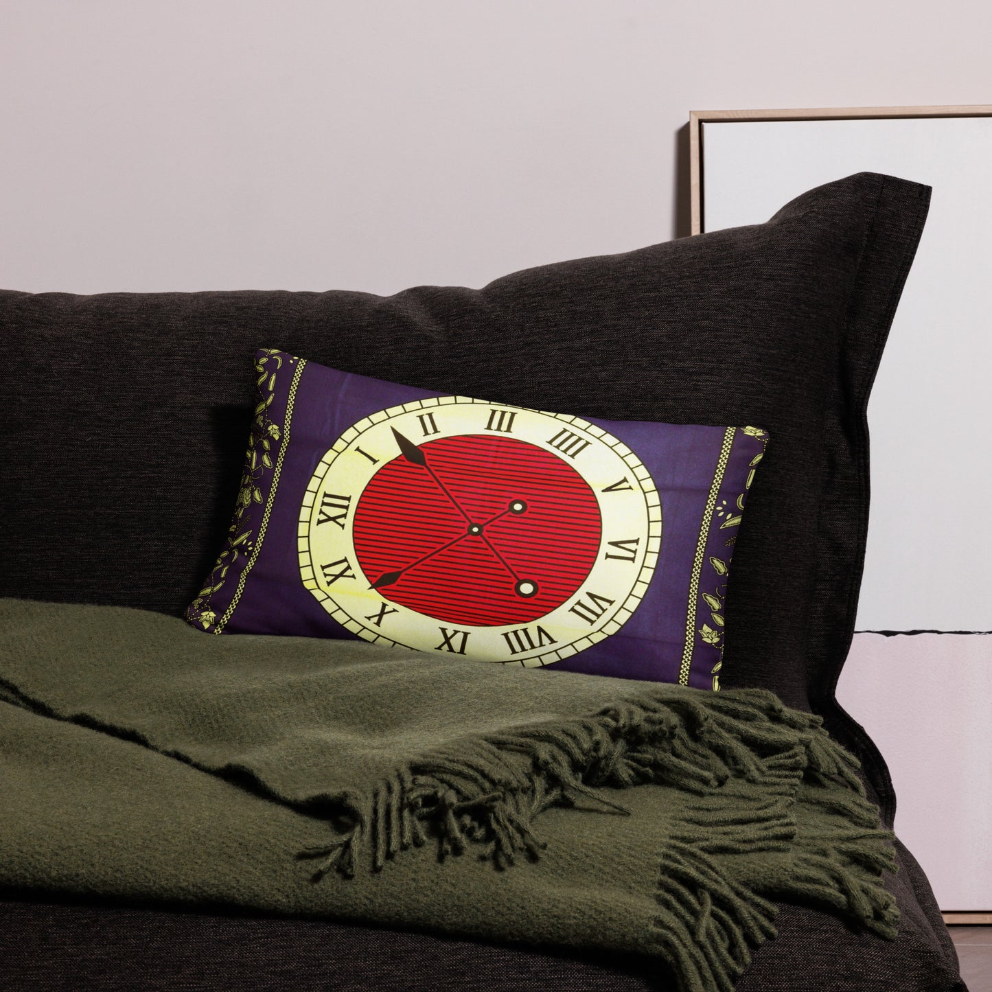 Clock Ankara Pillow