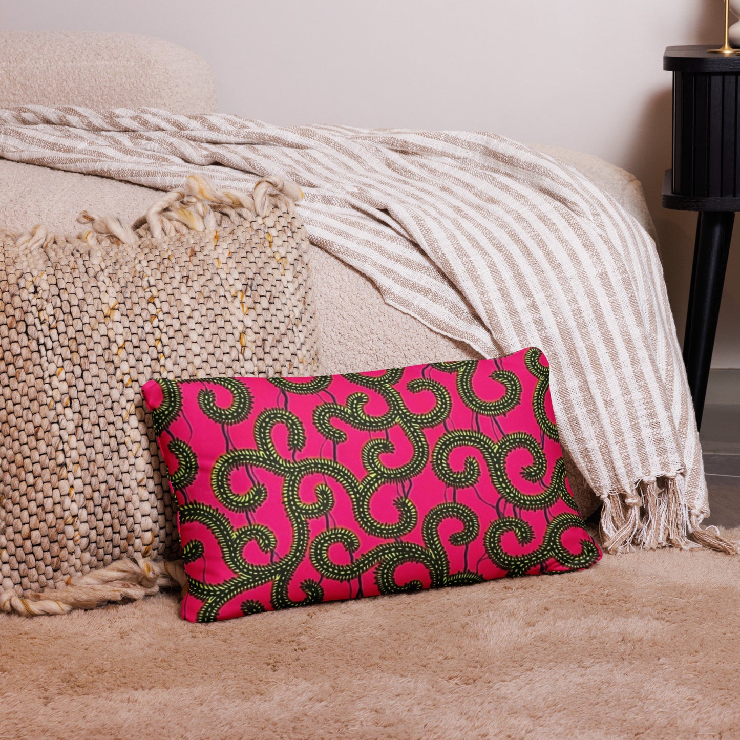 Pink Ankara Pillow