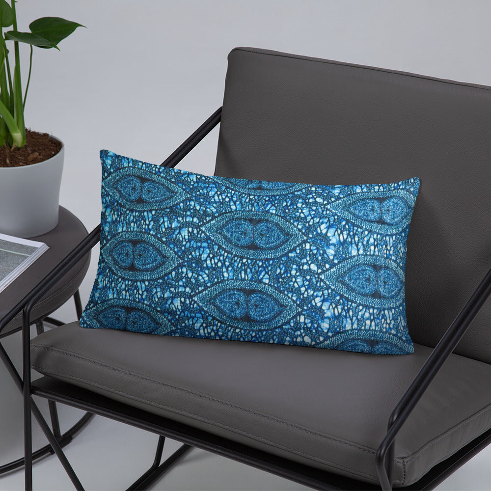 Blue Peas Ankara Basic Pillow