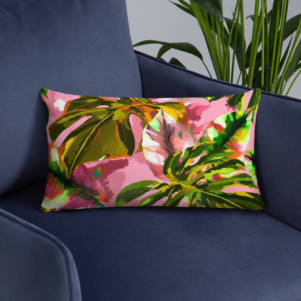 Pink Tropical Pillow