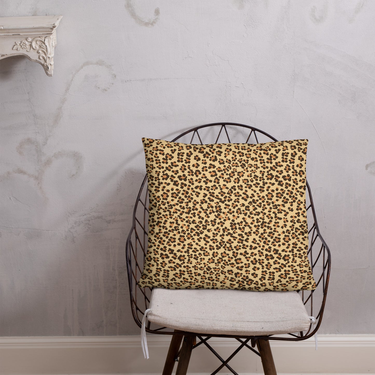 Brown Leopard Pillow