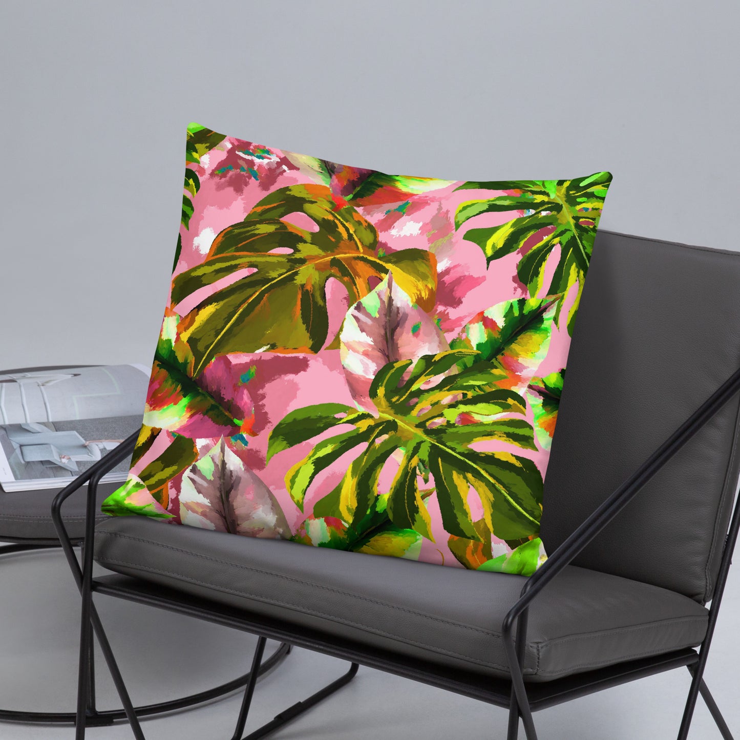 Pink Tropical Pillow