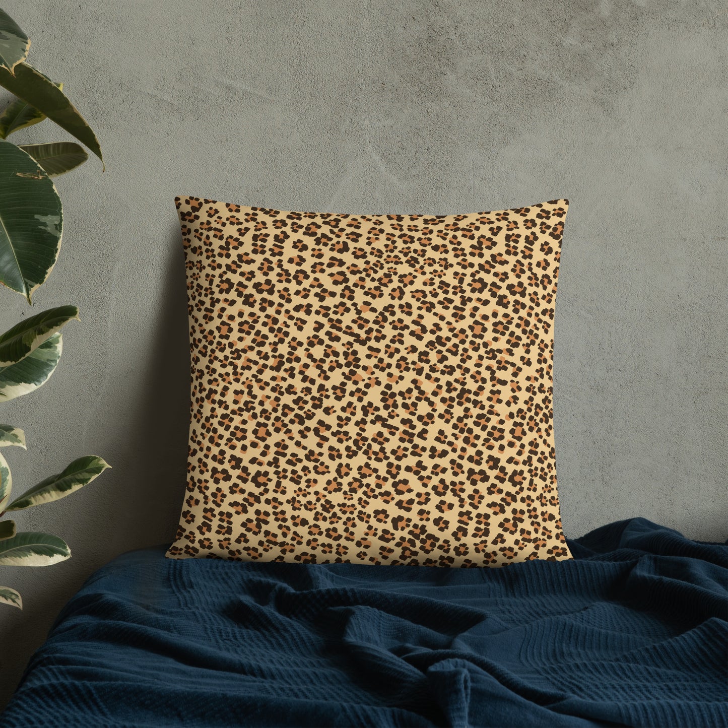 Brown Leopard Pillow