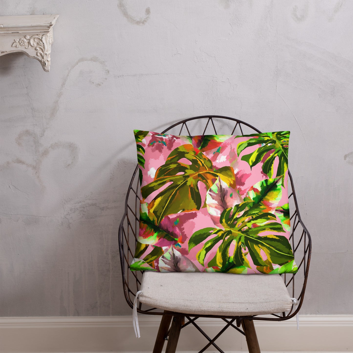 Pink Tropical Pillow