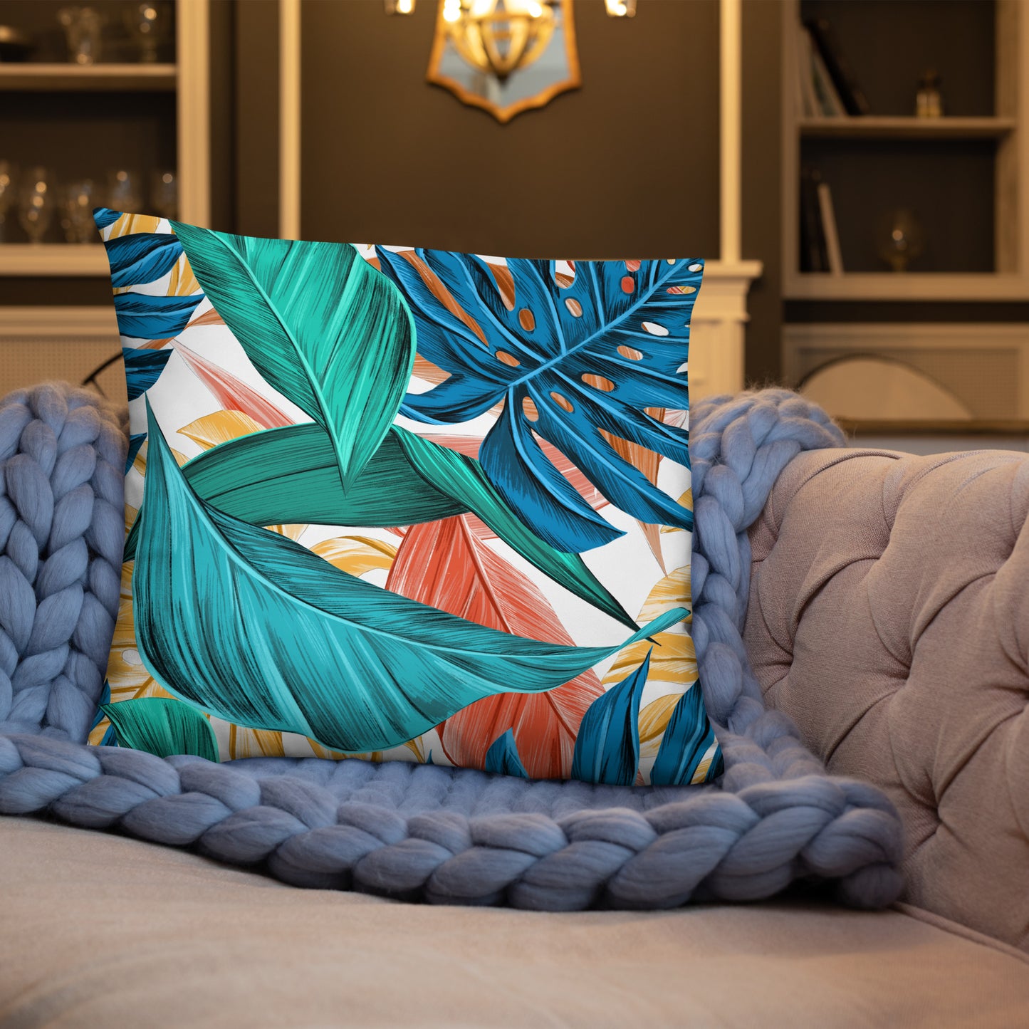 Tropical Leaves Pillow