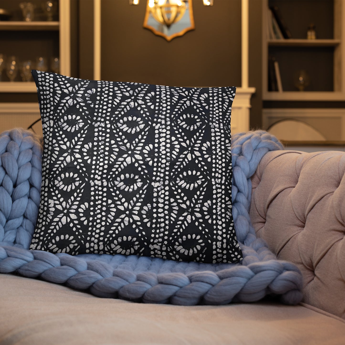 Black & White Aztec Pillow