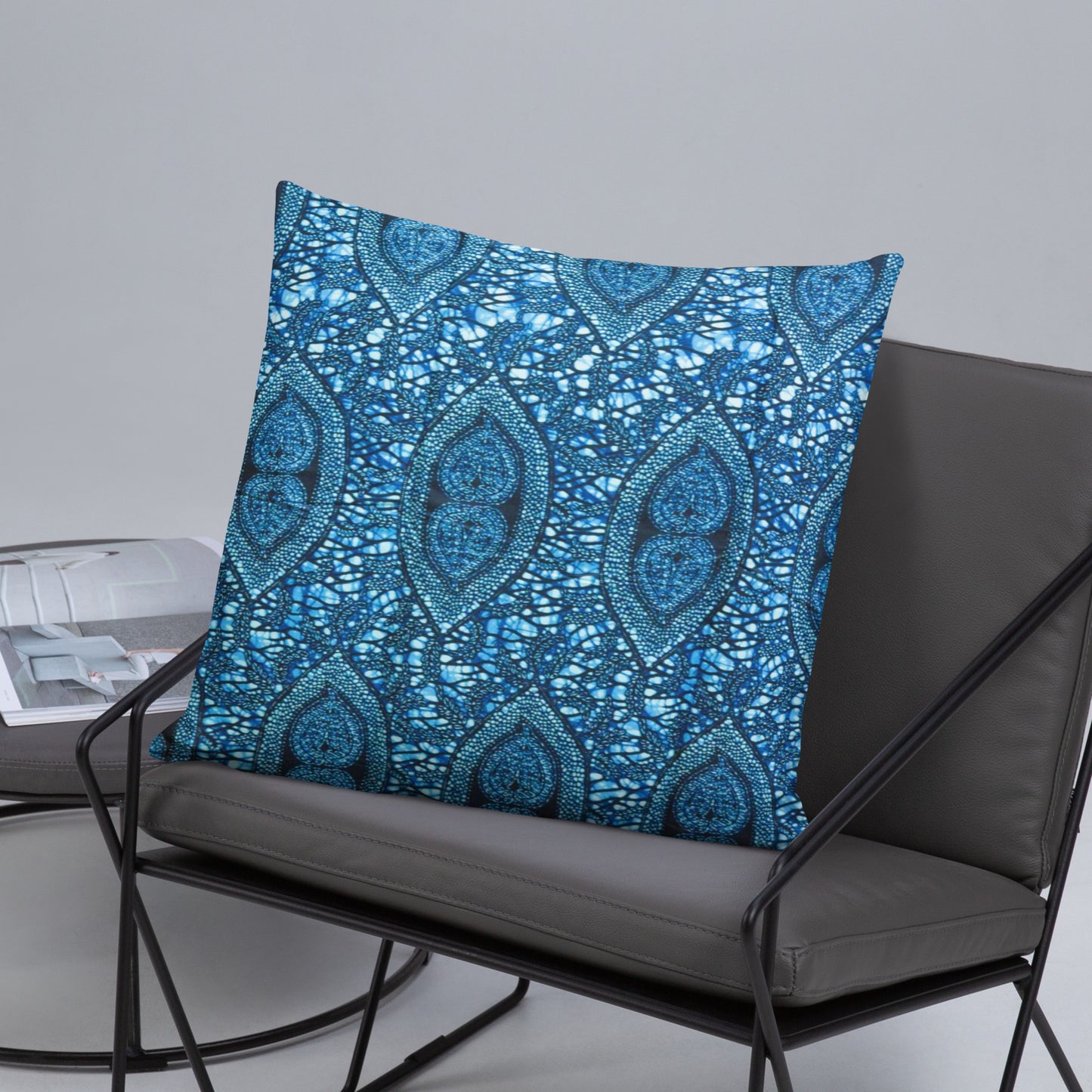 Blue Peas Ankara Basic Pillow