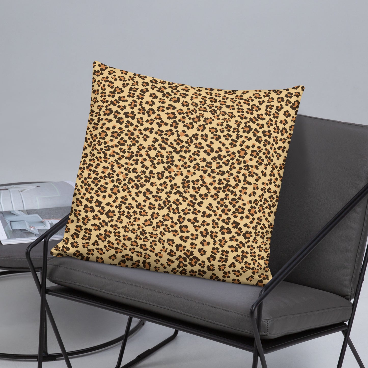 Brown Leopard Pillow