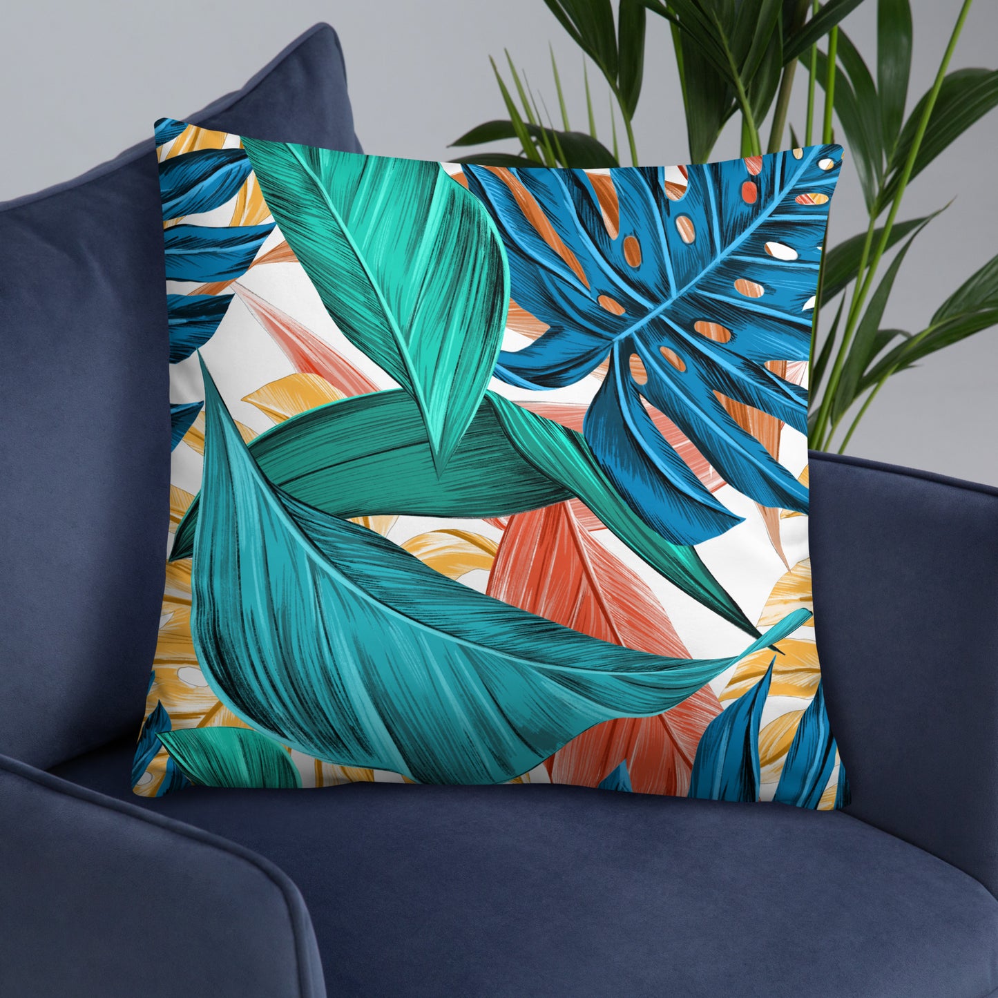 Tropical Leaves Pillow