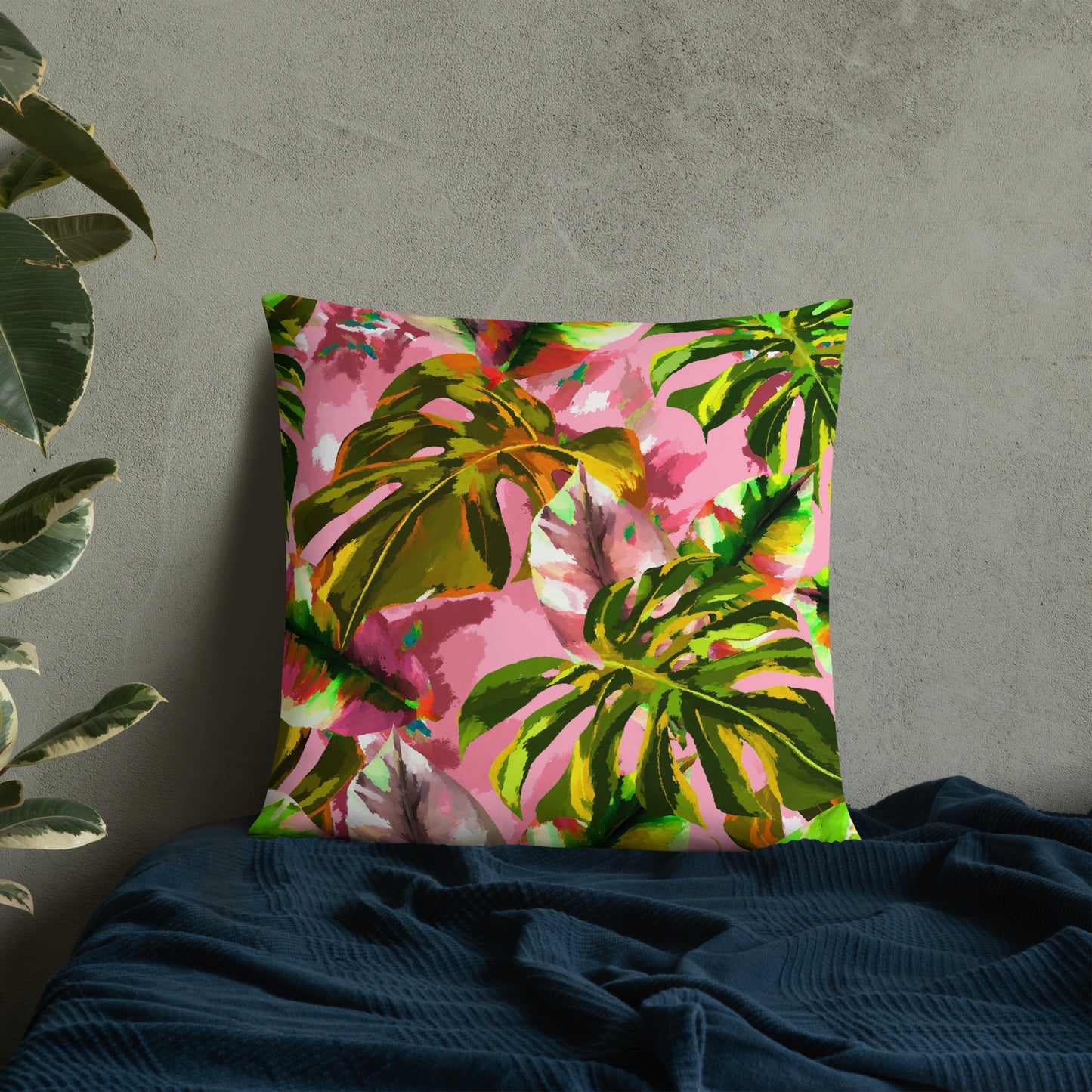 Pink Tropical Pillow