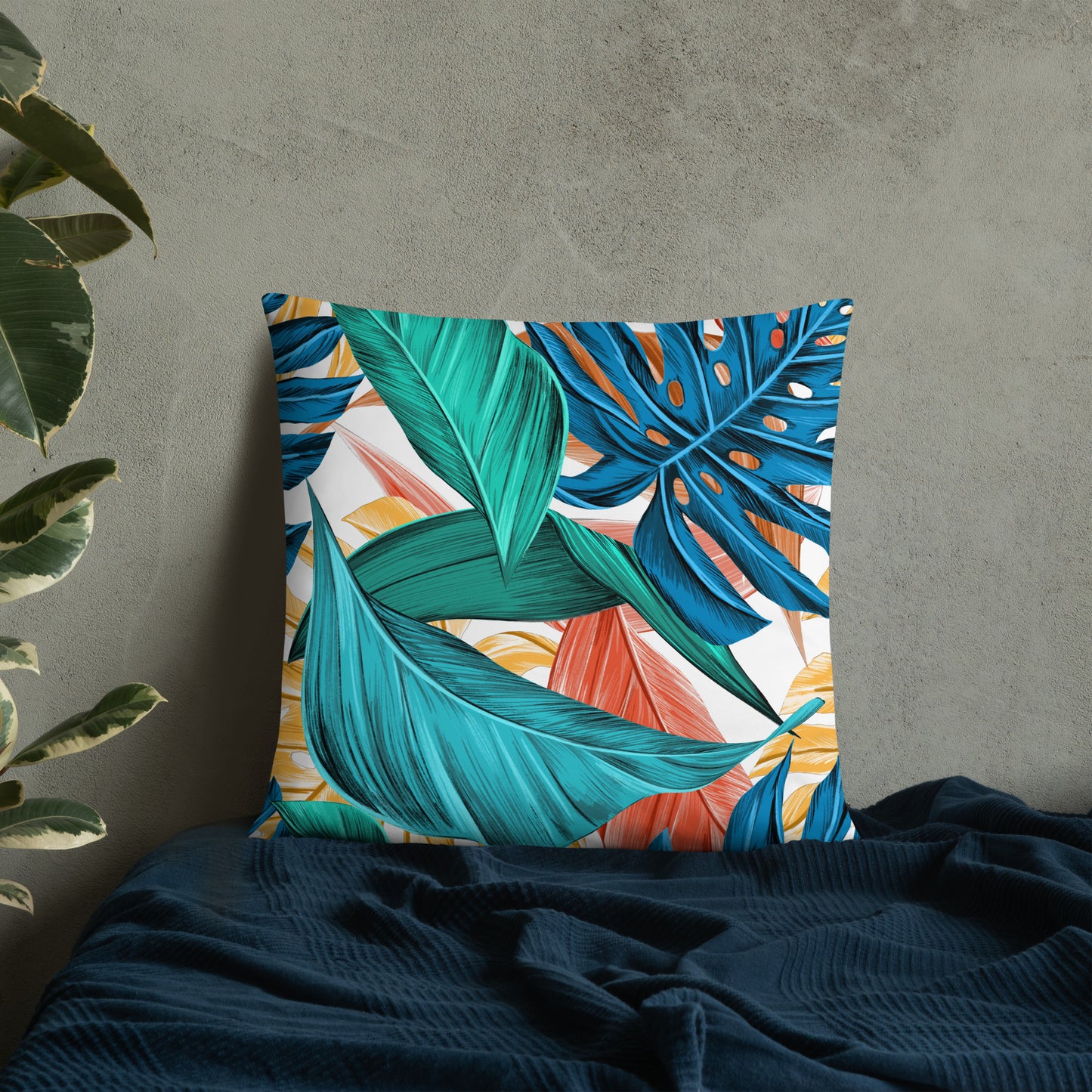 Tropical Leaves Pillow