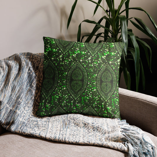 Green Peas Ankara Pillow Case