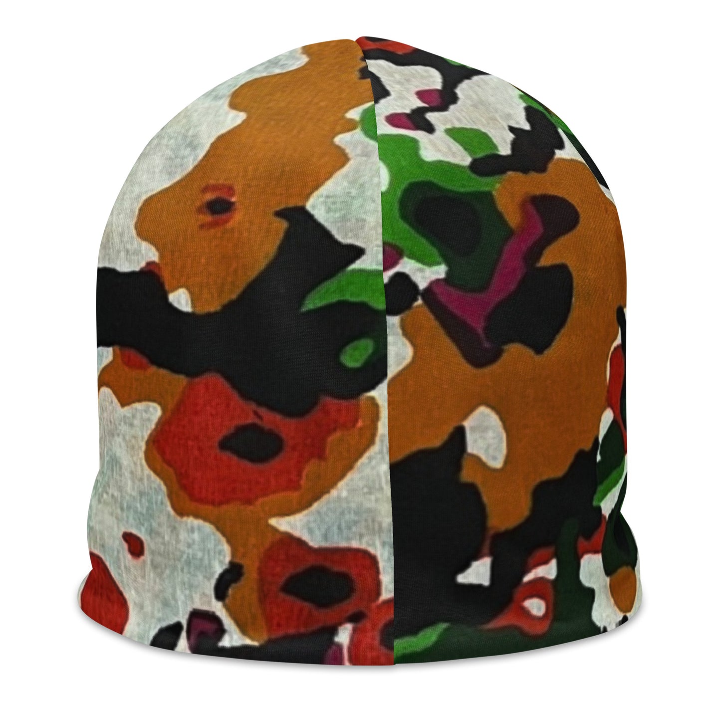 Multicolour Paint Ankara Beanie