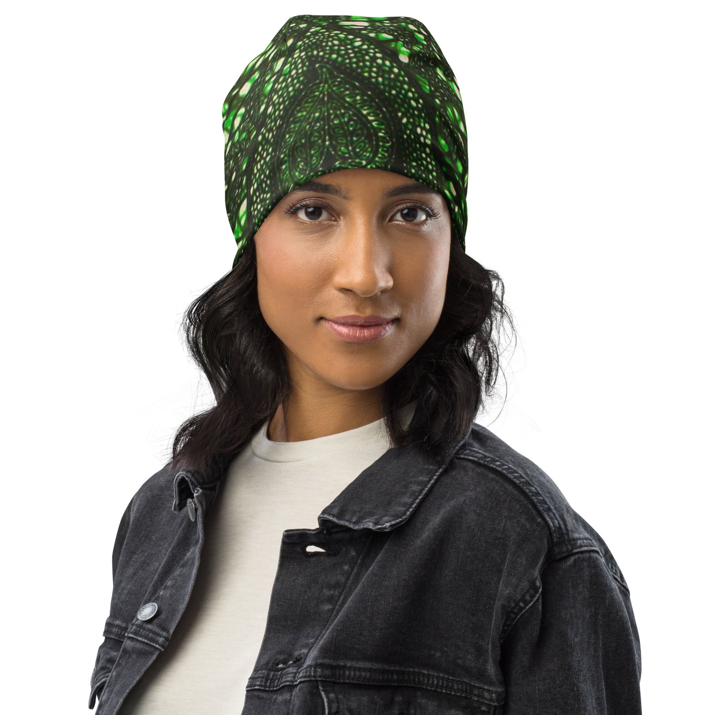 Green Peas Ankara Beanie