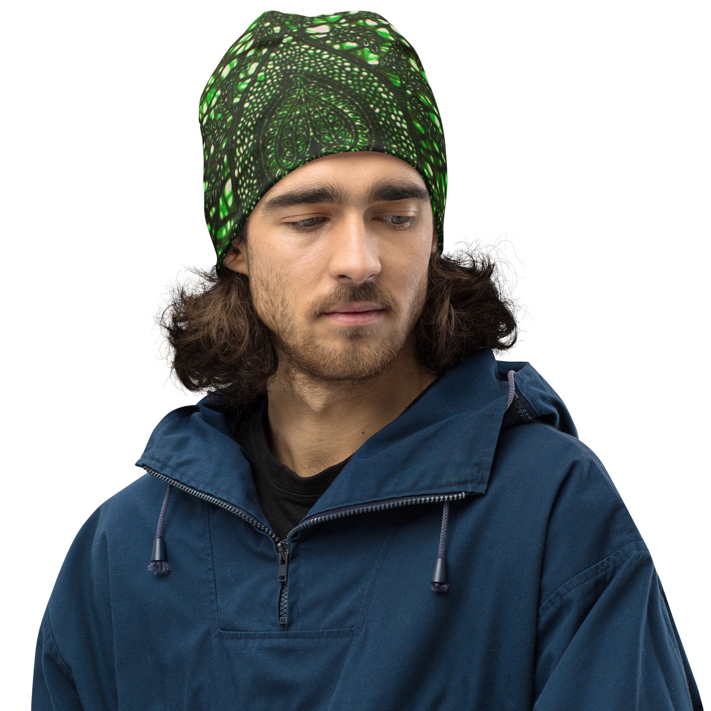 Green Peas Ankara Beanie