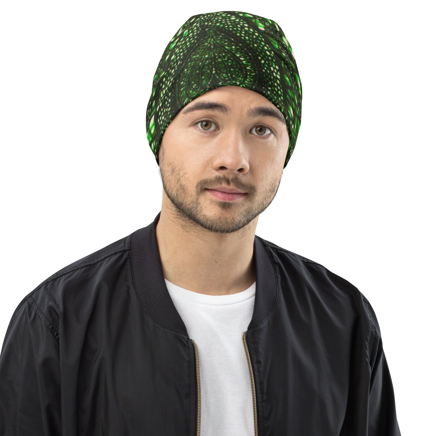 Green Peas Ankara Beanie