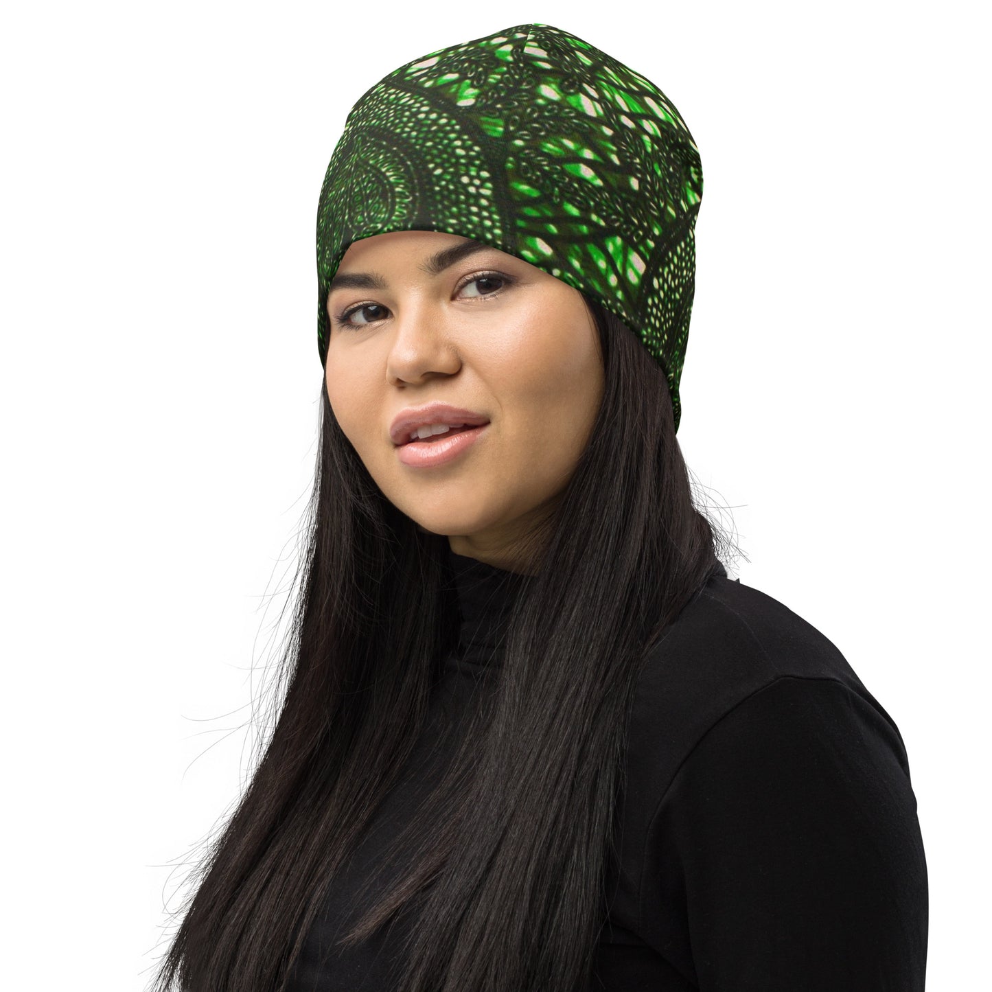 Green Peas Ankara Beanie